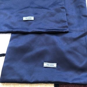 🔵 Authentic PRADA Satin Dustbags x 2 🔵